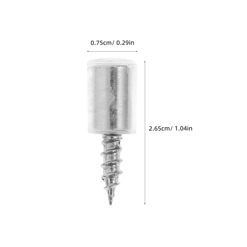 100pcs Metal Shelf Support Nails Self Tapping Screw With Rubber Sleeve For Cabinet Laminate Support Kitchen Closet Shelves - Image 3