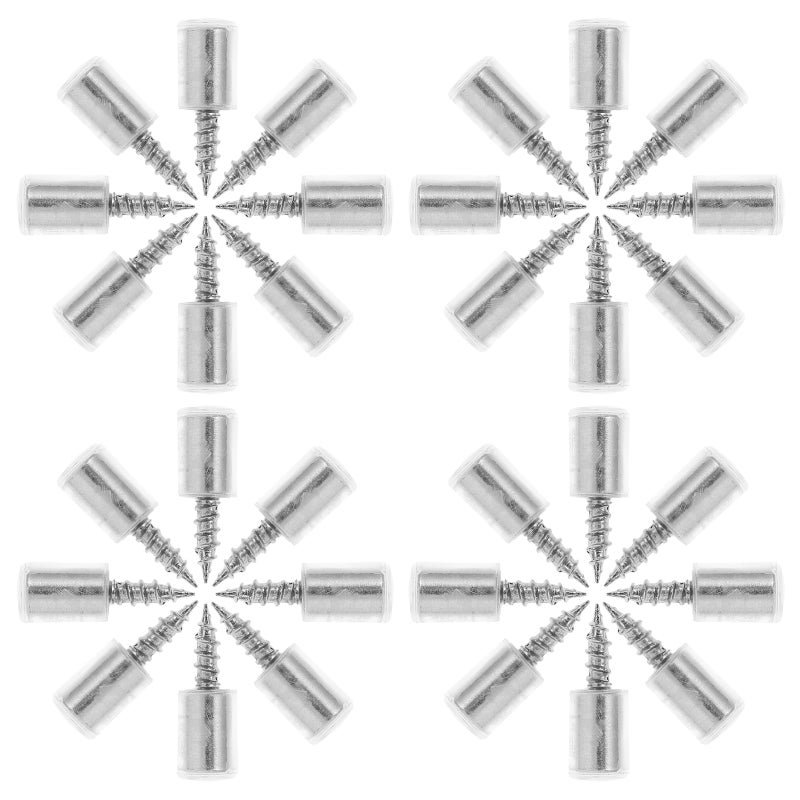 100pcs Metal Shelf Support Nails Self Tapping Screw With Rubber Sleeve For Cabinet Laminate Support Kitchen Closet Shelves - Image 5