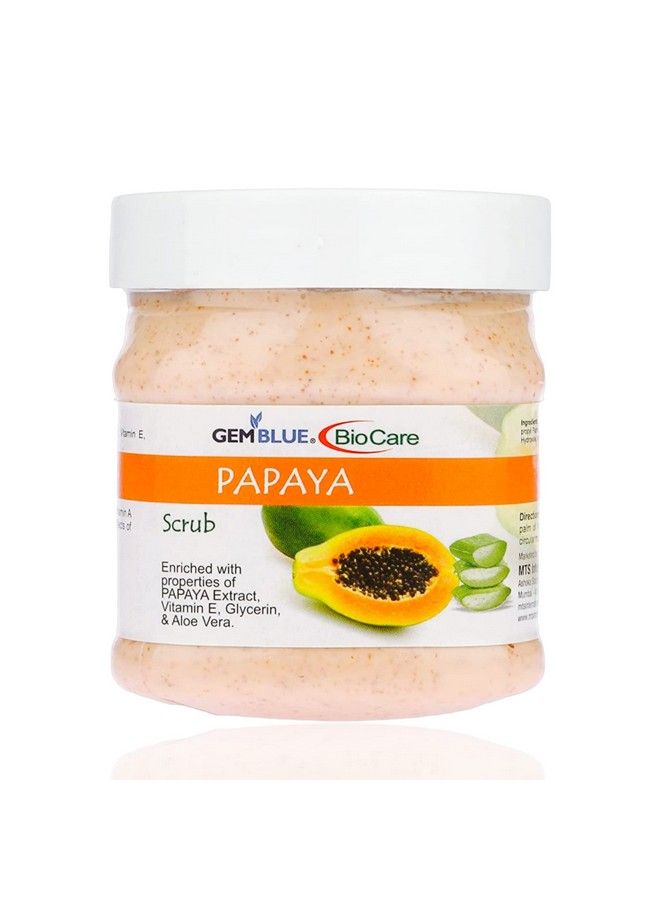 GEMBLUE BioCare Papaya Scrub Enriched With Vitamin E Aloe Vera And Glycerin - Image 2
