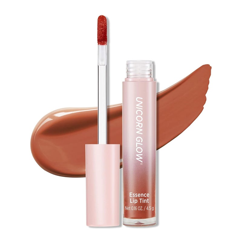 UNICORN GLOW Essence Lip Tint [03 Sunset] 0.16 oz. / 4.5 g Juicy and Vibrant Colors with Non-Sticky Finish Made in Korea