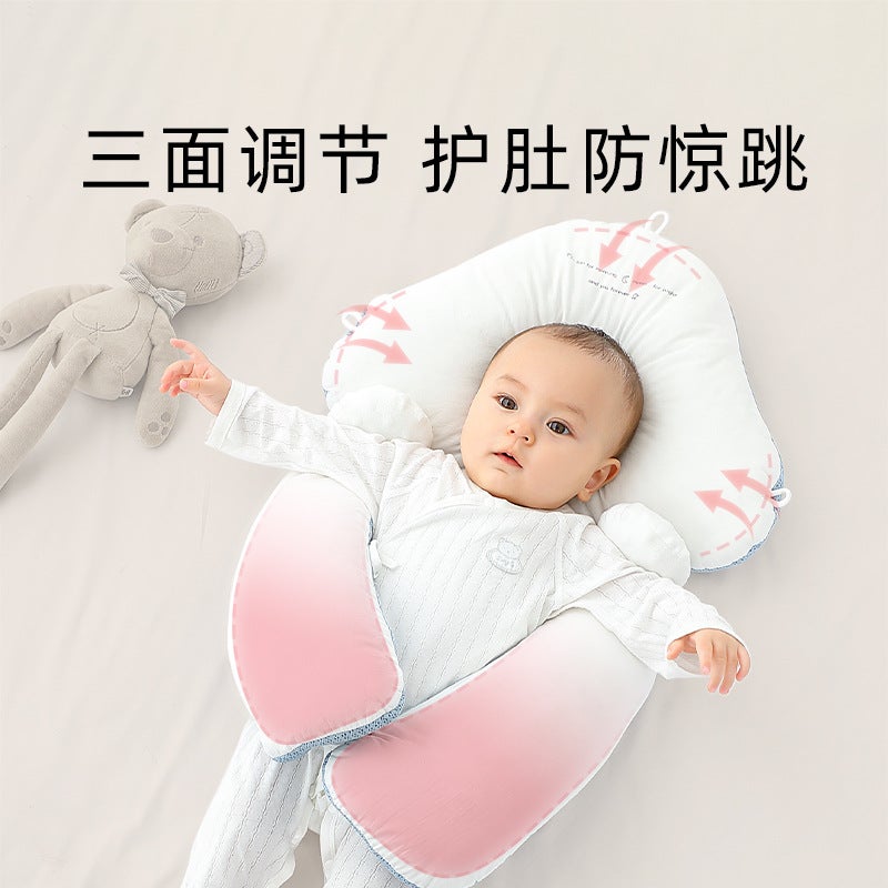 Baby Shaped Pillow Artifact Newborn Baby Soothing Pillow Sleep Correction Head Shape Correction Anti-Deviation Head Baby Pillow - Image 5