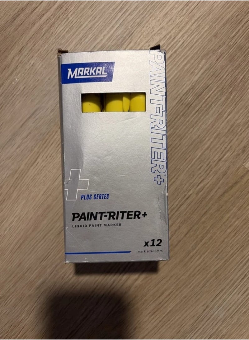 Markal Paint-Riter+ Oily Surface Liquid Paint Marker – Yellow - Image 1