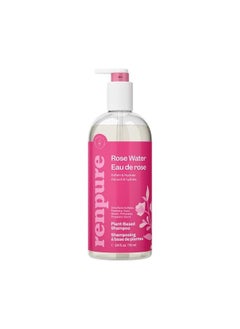 Renpure Plant Based Rose Water Hydrating Shampoo for Dry Hair - Sulfate Free Shampoo, Paraben Free, Cruelty Free & Color Safe- Naturally Moisturizing & Refreshing Rose Water Shampoo for Women  - Image 1