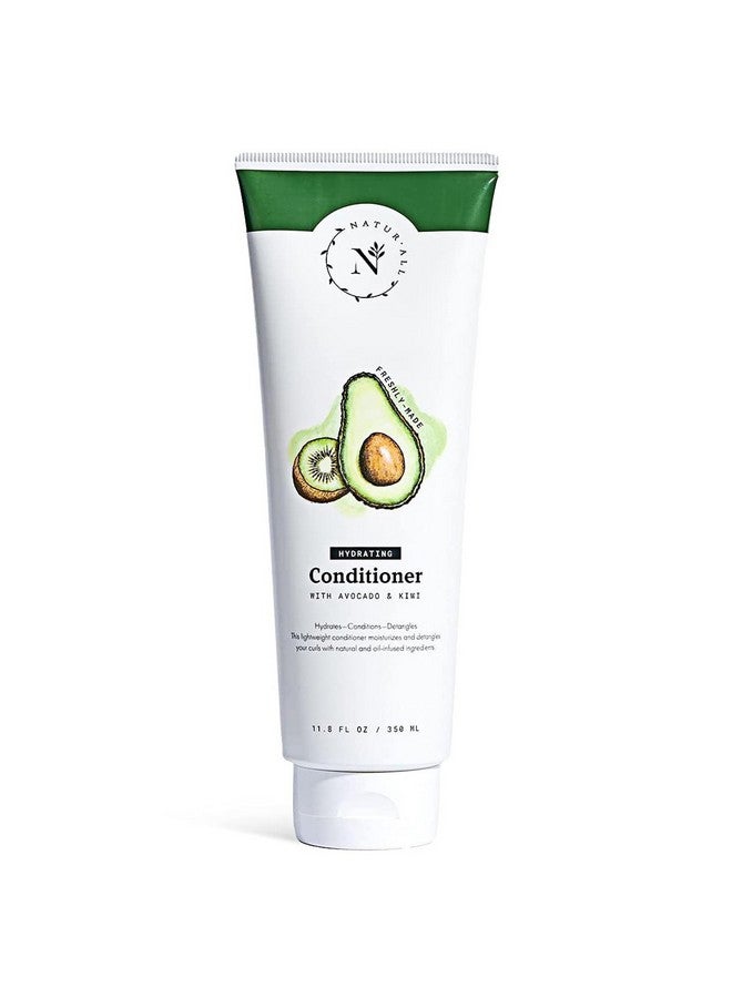 Naturall Hydrating Hair Conditioner All Natural With Avocado & Kiwi Silicone Paraben & Crueltyfree Adds Moisture & Shine For Dry Frizzy Hair 11.8 Oz - Image 1