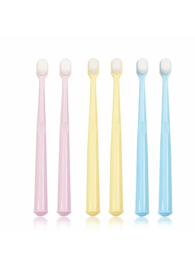 EasyHonor (Toddler Toothbrush 6pcs) - Baby Toothbrush & Toddler Toothbrush for Age 4-12 Years Old, Extra Soft Toothbrush with 10000 Soft Floss Bristle for Baby Gum Care. (6Pcs) - Image 1