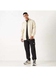 Kappa Kappa Solid Zip Through Hoodie with Long Sleeves and Kangaroo Pocket  - Image 2