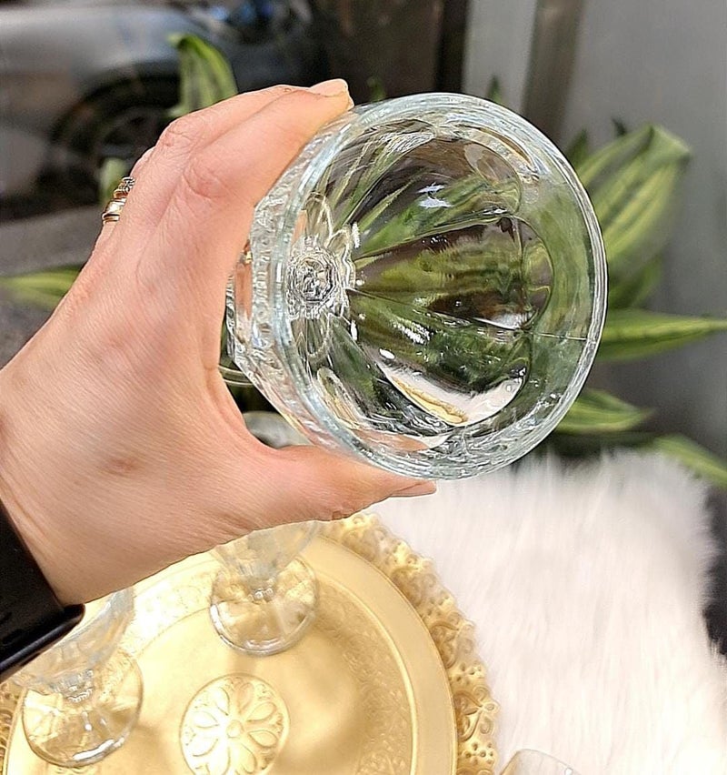 Glass Wine Glass Set of 6