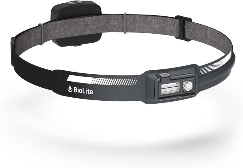 BioLite مصباح رأس BioLite Dash 450 القابل لإعادة الشحن 450 لومن رمادي منتصف الليل - Image 1
