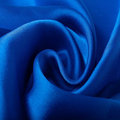 CYZLANN Women's Scarves 100% Silk Long Lightweight Scarfs for women（blue） - Image 2