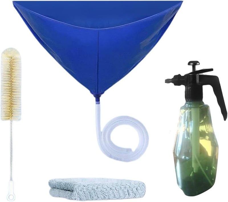 Reusable Air Conditioner Cleaning Cover Bag With Watering Can Brush Set - Image 2