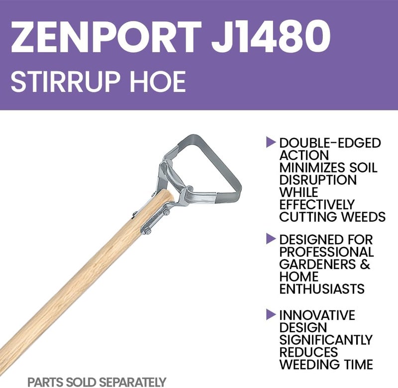 Zenport J1480 Scuffle Stirrup Action Hoe Head - 3 Pack - Image 4