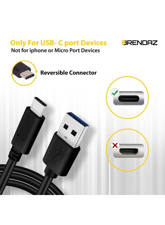 BRENDAZ USB 3.1 Type-A to Type-C (Type C) Cable, Compatible with Canon EOS RP, EOS R, R5, R6 Mirrorless Digital Camera, Supports Data Transfer 10Gbps - Image 5