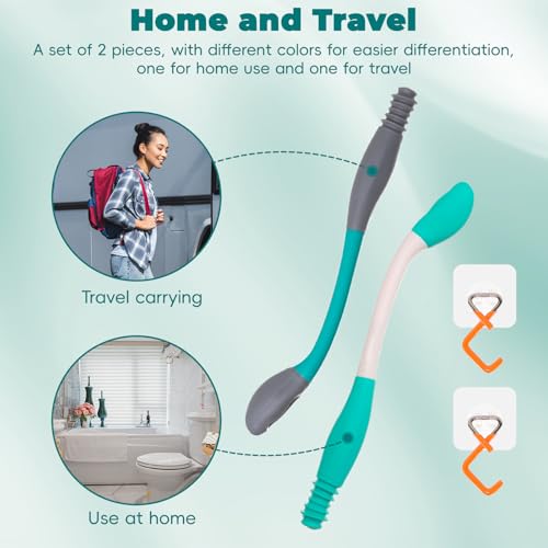 Fanwer Toilet Aids for Wiping – 15.7 Long Reach Comfort Butt Wiper Tools Self-Help Toilet Butt Wipe Tool, Elderly from Back Surgery - Image 2