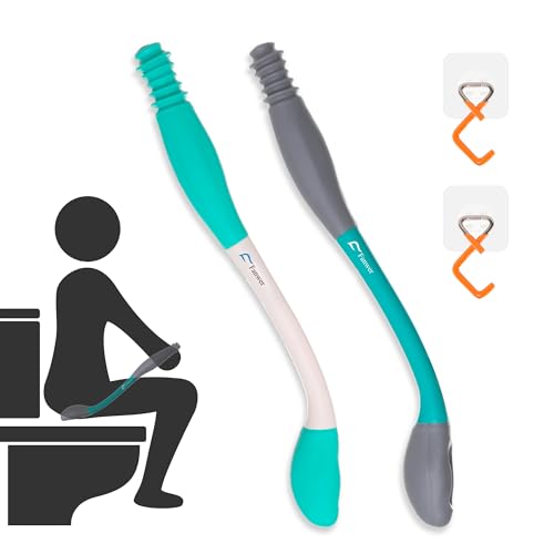 Fanwer Toilet Aids for Wiping – 15.7 Long Reach Comfort Butt Wiper Tools Self-Help Toilet Butt Wipe Tool, Elderly from Back Surgery - Image 1