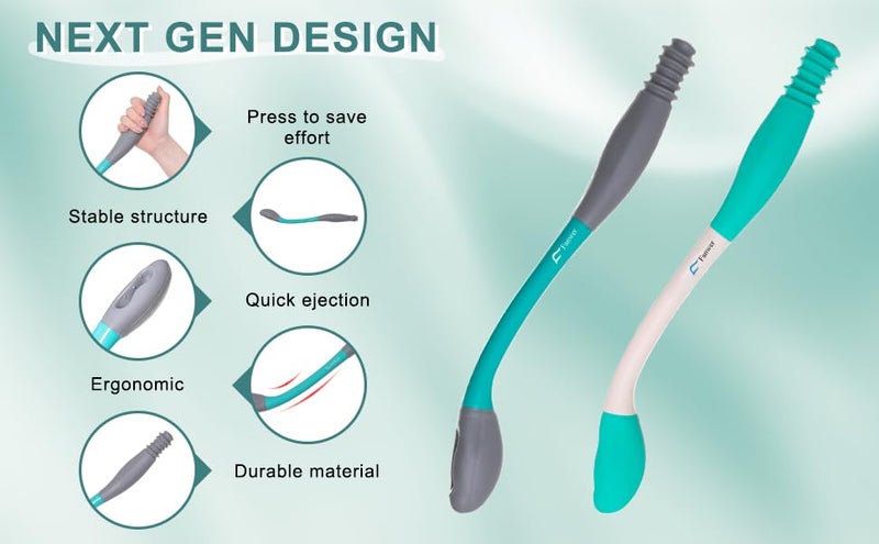 Fanwer Toilet Aids for Wiping – 15.7 Long Reach Comfort Butt Wiper Tools Self-Help Toilet Butt Wipe Tool, Elderly from Back Surgery - Image 4
