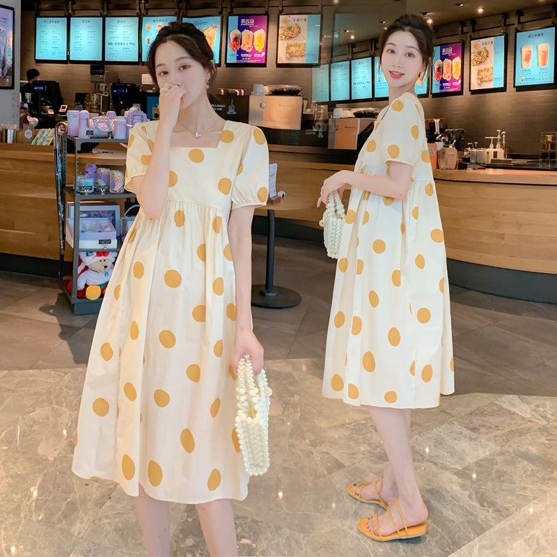 Pregnant Womens Summer Clothes Going Out Fashionable Internet Popular Large Size Top Loose New Style Going Out Clothes Skirt Picture Color 