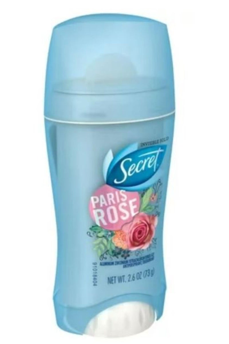 Secret Invisible Solid Antiperspirant and Deodorant, Rose Scent 73 g
