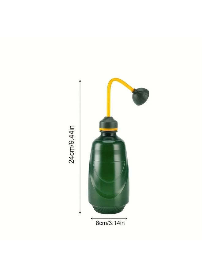 Ergonomic Squeeze Handle Watering Can With Long Spout Transparent Durable Plastic 1pc For Indoor Outdoor Gardening - Image 3