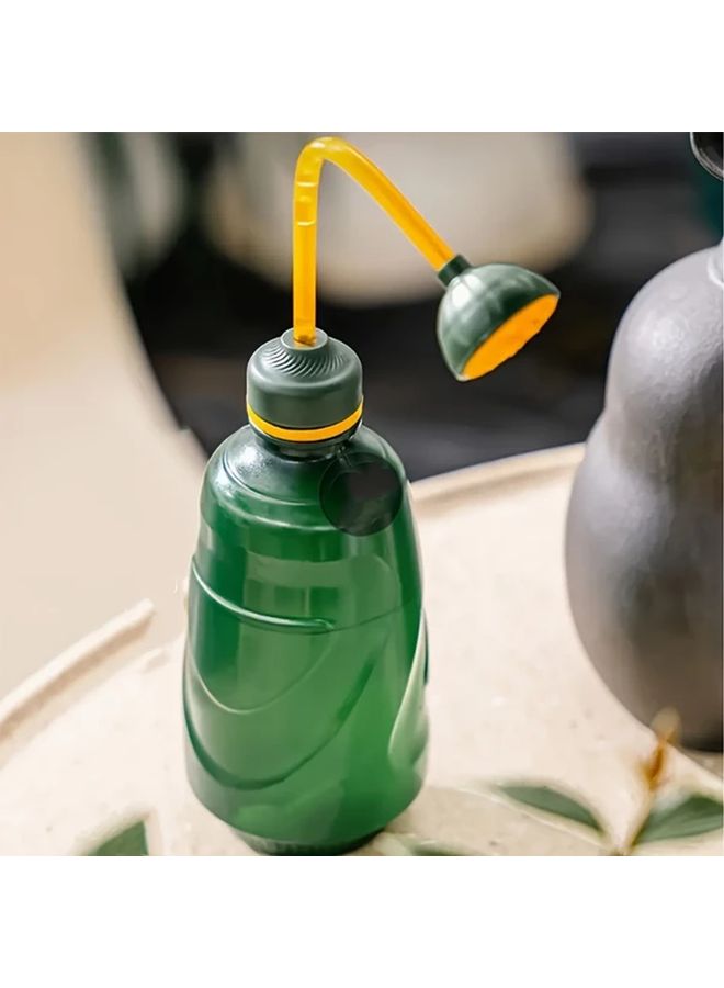 Ergonomic Squeeze Handle Watering Can With Long Spout Transparent Durable Plastic 1pc For Indoor Outdoor Gardening - Image 4