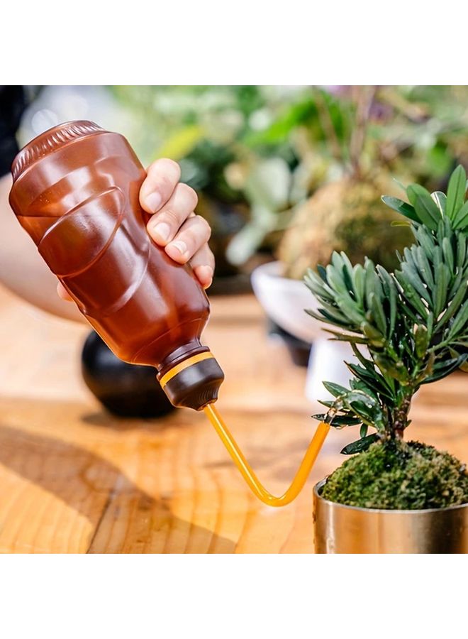 Ergonomic Squeeze Handle Watering Can With Long Spout Transparent Durable Plastic 1pc For Indoor Outdoor Gardening - Image 5