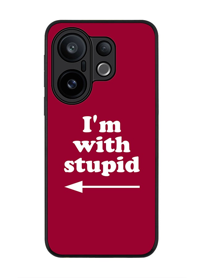 Stylizedd For vivo X200 FE / S30 Pro mini Case,Slim fit Camera Protection, Shockproof Thin Phone cover  - I'm with stupid