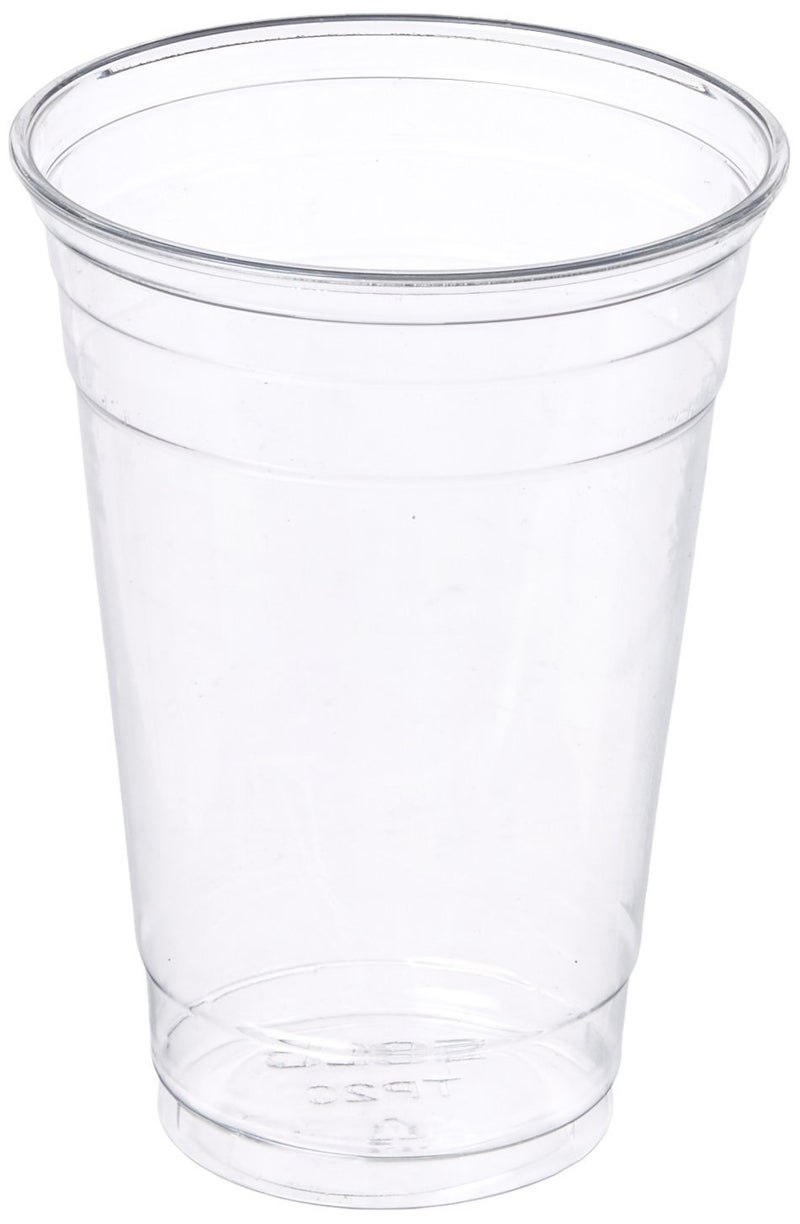 Green Direct 10 oz. Plastic Clear Cups With Flat Lids for Cold Drink / Bubble Boba / Iced Coffee / Tea / Smoothie Pack of 100 - Image 4