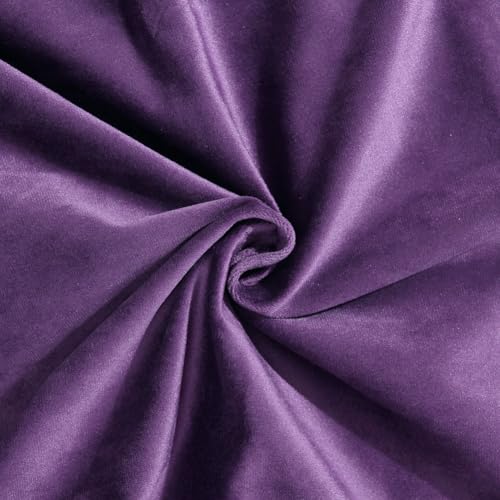 Hibate 2 Pack Soft Velvet Couch Throw Pillow Covers 20x20 Inch for Sofa Living Room Bedroom (Purple) - Image 4