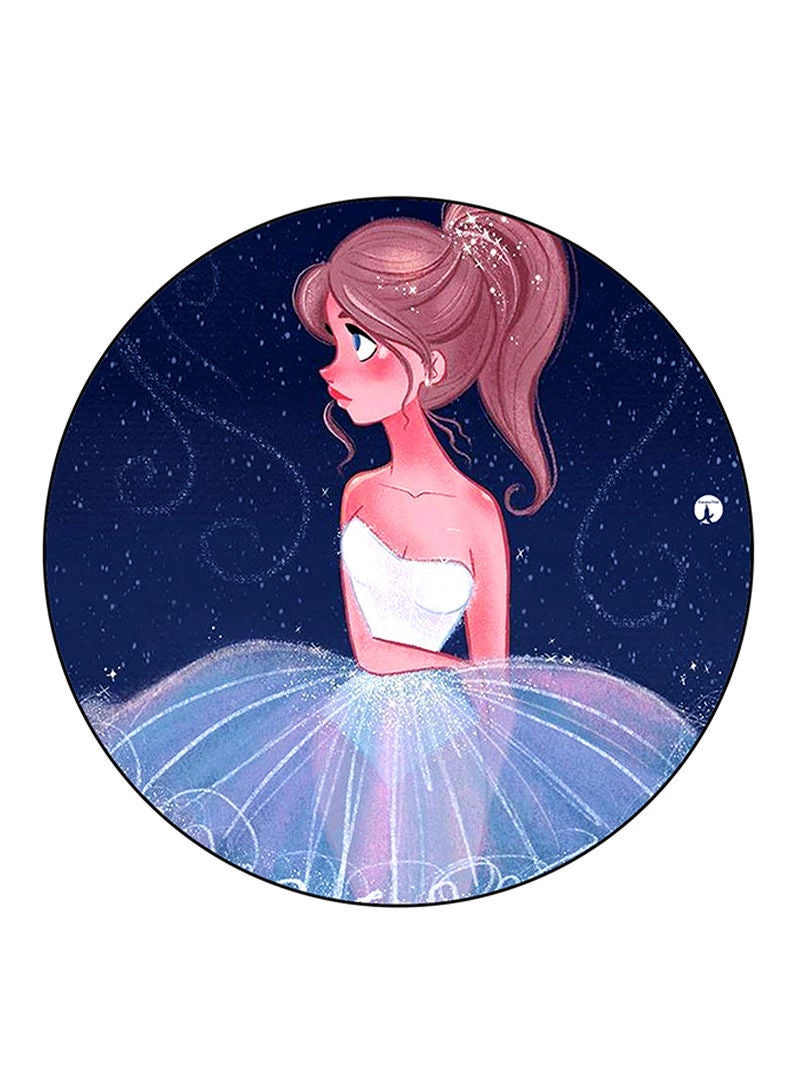 RKN A Girl Printed Mouse Pad Multicolour