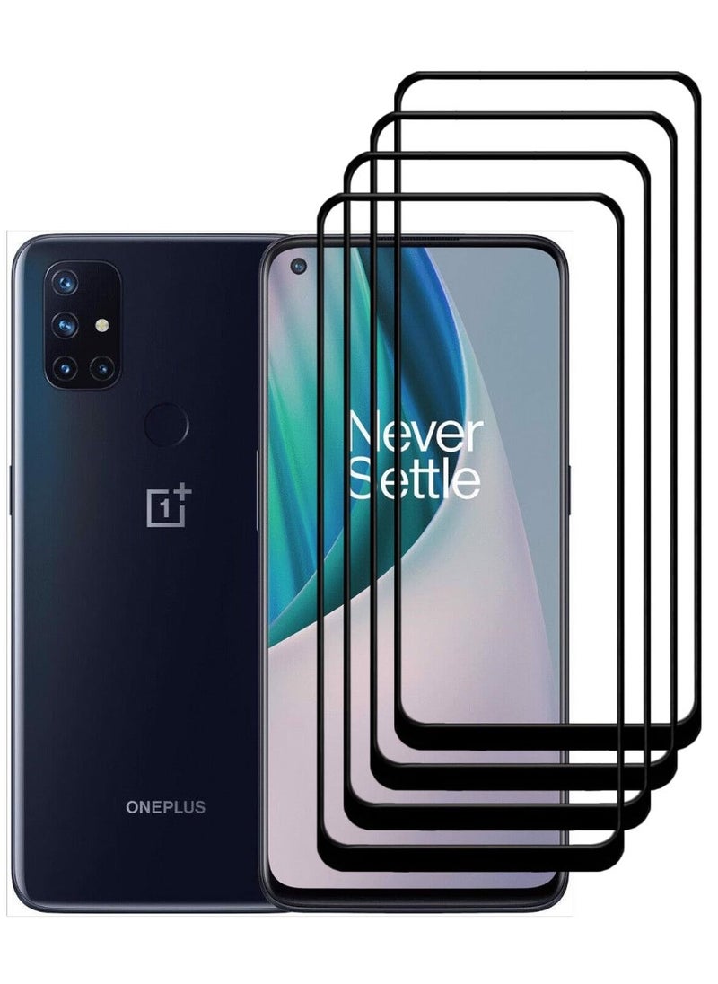 ACLIX 4 Pieces Antistatic ESD Dustproof Premium Quality High Definition Tempered Glass Screen Protector Designed For OnePlus Nord N10 5G - Image 1