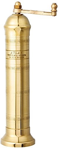 Pepper Mill Imports Atlas Salt Mill, Brass, 9" - Image 1
