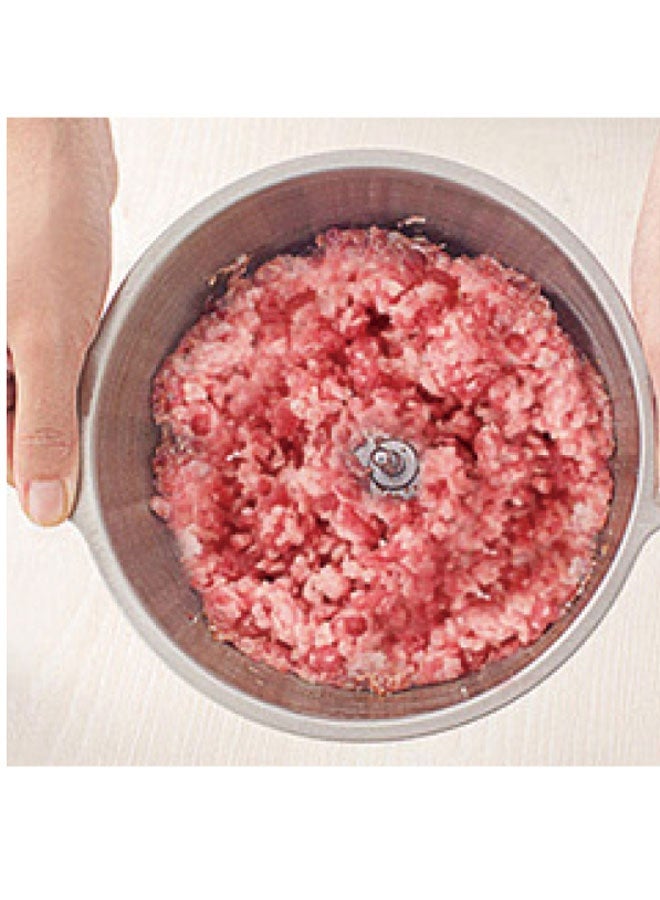 RAF Multi-functional Stainless Steel Chopper and Meat Grinder, Extra-large 3000 Ml Capacity, Four-blade System, Pulse Function for Precise Cutting, Can Crush Ice, Compact and Stylish Black Design, Easy to Clean, 3-liter Capacity, 1000 Watts Power. - Image 2