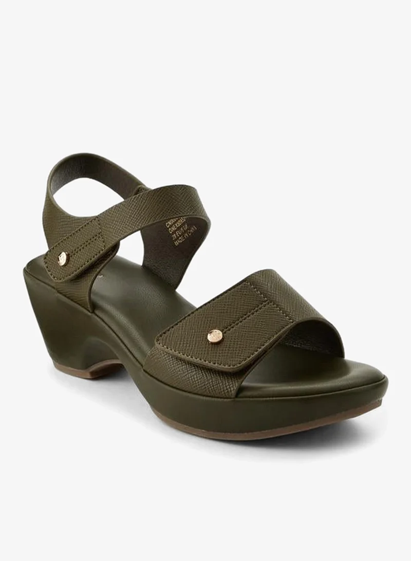 Flora Bella By Shoexpress Flora Bella Women Textured Wedge Heel Sandals