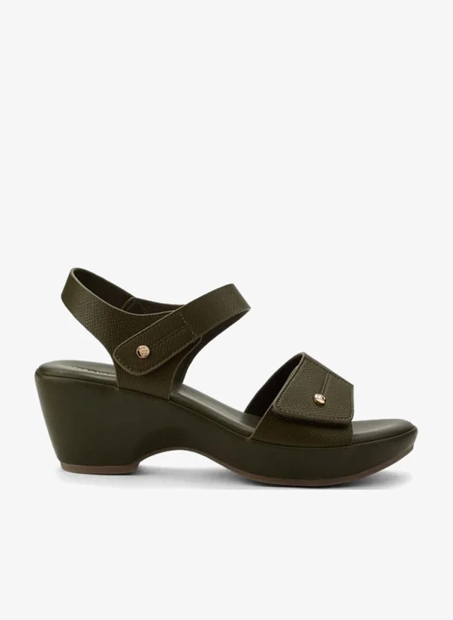 Flora Bella By Shoexpress Flora Bella Women Textured Wedge Heel Sandals