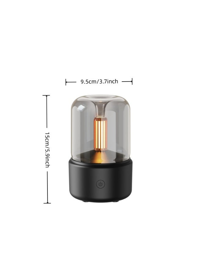 Essential Oil Diffuser, 150ml Aromatherapy Diffuser with Auto Shut-Off Function, Ultrasonic Diffusers for Essential Oils, Cool Mist Humidifier with Warm Lights, for Home & Office (Free of Essential Oils) - Image 2
