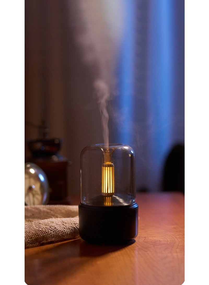 Essential Oil Diffuser, 150ml Aromatherapy Diffuser with Auto Shut-Off Function, Ultrasonic Diffusers for Essential Oils, Cool Mist Humidifier with Warm Lights, for Home & Office (Free of Essential Oils) - Image 1