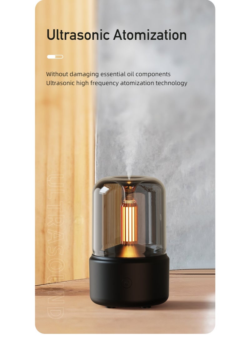 Essential Oil Diffuser, 150ml Aromatherapy Diffuser with Auto Shut-Off Function, Ultrasonic Diffusers for Essential Oils, Cool Mist Humidifier with Warm Lights, for Home & Office (Free of Essential Oils) - Image 5