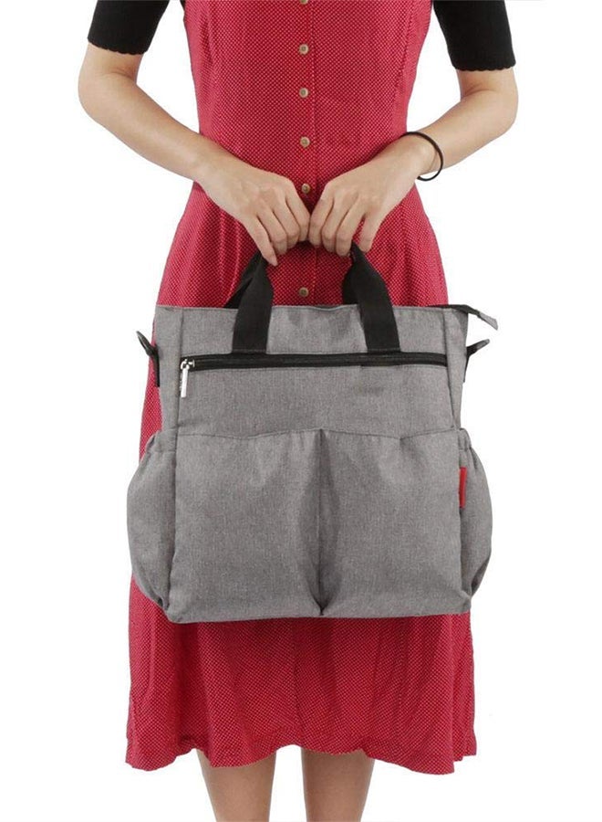 ANSOLAR Large Capacity Convertible Water Proof Shoulder Durable Baby Diaper Bag - Image 4