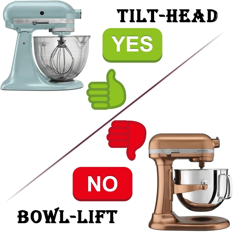 إلسون خطاف العجين K45DH ومضرب مسطح K45B ومخفقة سلكية K45WW - 3 قطع بديلة لخلاطات KitchenAid ذات الرأس المائل سعة 4.5 كوارت - Image 4