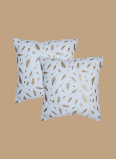 Donetella Cushion Cover,45X45 Cm (18X18 inch) 2-Pcs Decorative Throw Pillowcases Without Filler With Beautiful Abstract Art For Sofa Bed Living Room And Couch, Grey Nickel