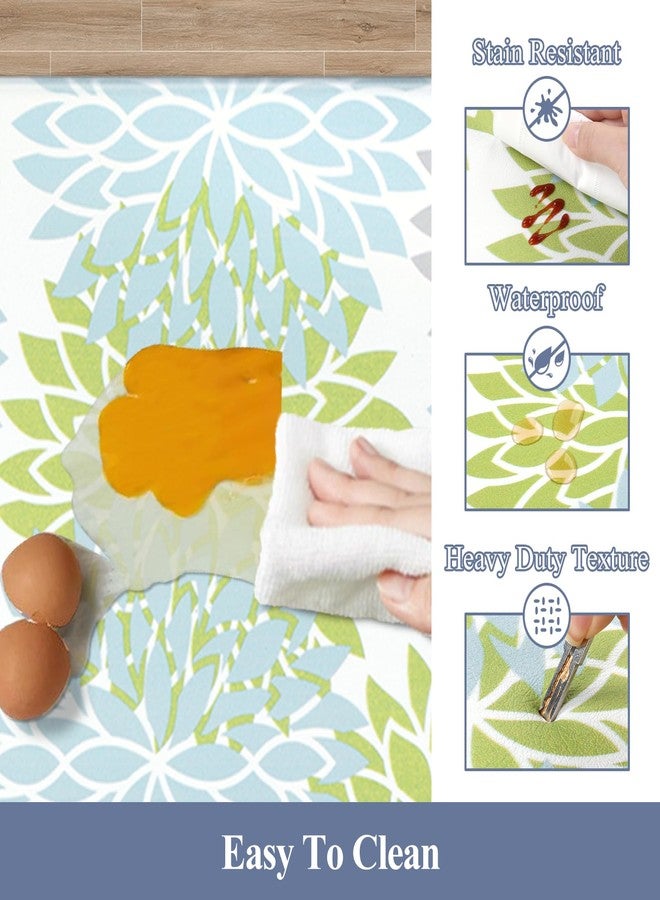 هيبي طقم سجاد مطبخ HEBE المضاد للإجهاد، قطعتان، سجاد مطبخ مانع للانزلاق، سجاد وبساط مطبخ مبطن، مقاوم للماء، مريح للوقوف، مناسب للمطبخ، المكتب المنزلي، حوض الغسيل، غرفة الغسيل. - Image 5