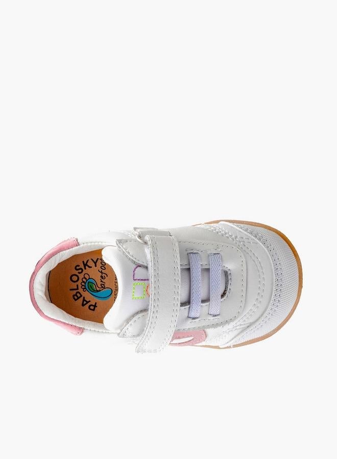 Pablosky Girls' Panelled Sneakers with Hook and Loop Closure School Shoes - Image 4