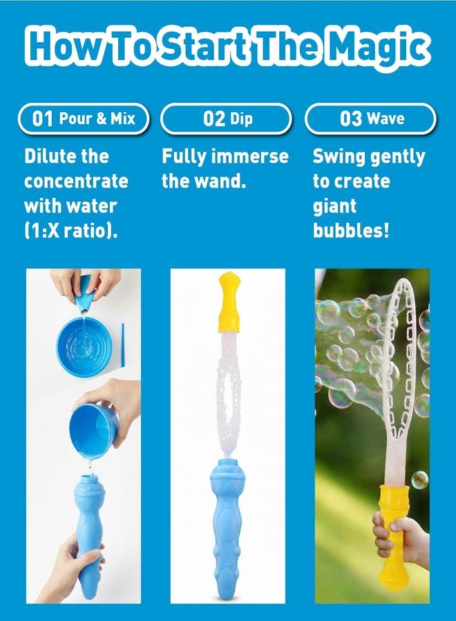 Uncle Bubble Fantasy Sword - Concentrated Solution (Mix with Water) - Giant Bubble Maker with Wand & Sheath, Professional Grade Bubble Toy for Kids & Outdoor Fun - Image 5