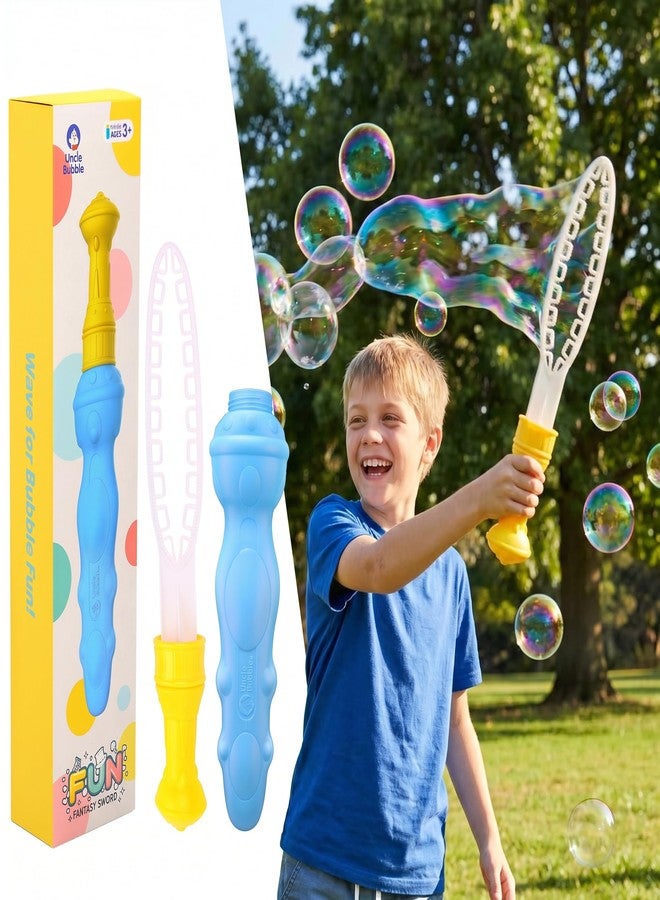 Uncle Bubble Fantasy Sword - Concentrated Solution (Mix with Water) - Giant Bubble Maker with Wand & Sheath, Professional Grade Bubble Toy for Kids & Outdoor Fun - Image 1