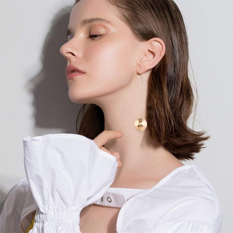 YUNXI 2 Pairs of Disco Ball Earrings 60's or 70's Silver Gold Disco Ball Earrings for Women's Accessories - Image 5