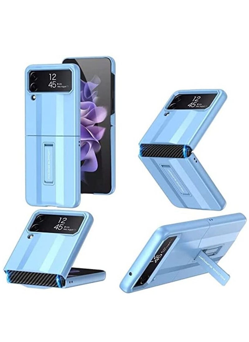 GKK - Samsung Galaxy Z Flip 4 5G Case, Ultra Slim PC Folding Shockproof Scratch-Resistant Mobile Phone Case (Blue) - Image 1