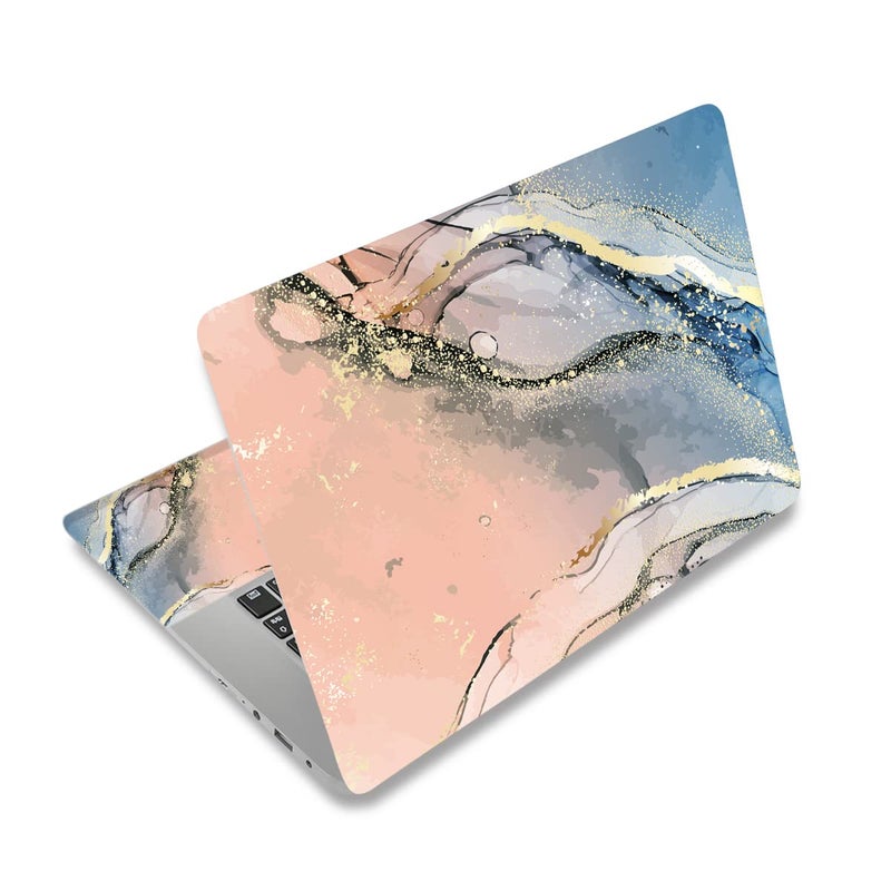 AIMSA Laptop Skin Sticker Decal 12 13 133 14 15 154 156 inch Laptop Art Decal Protector Notebook Netbook PC 156 Universal Vinyl Cover Pink Blue Marble