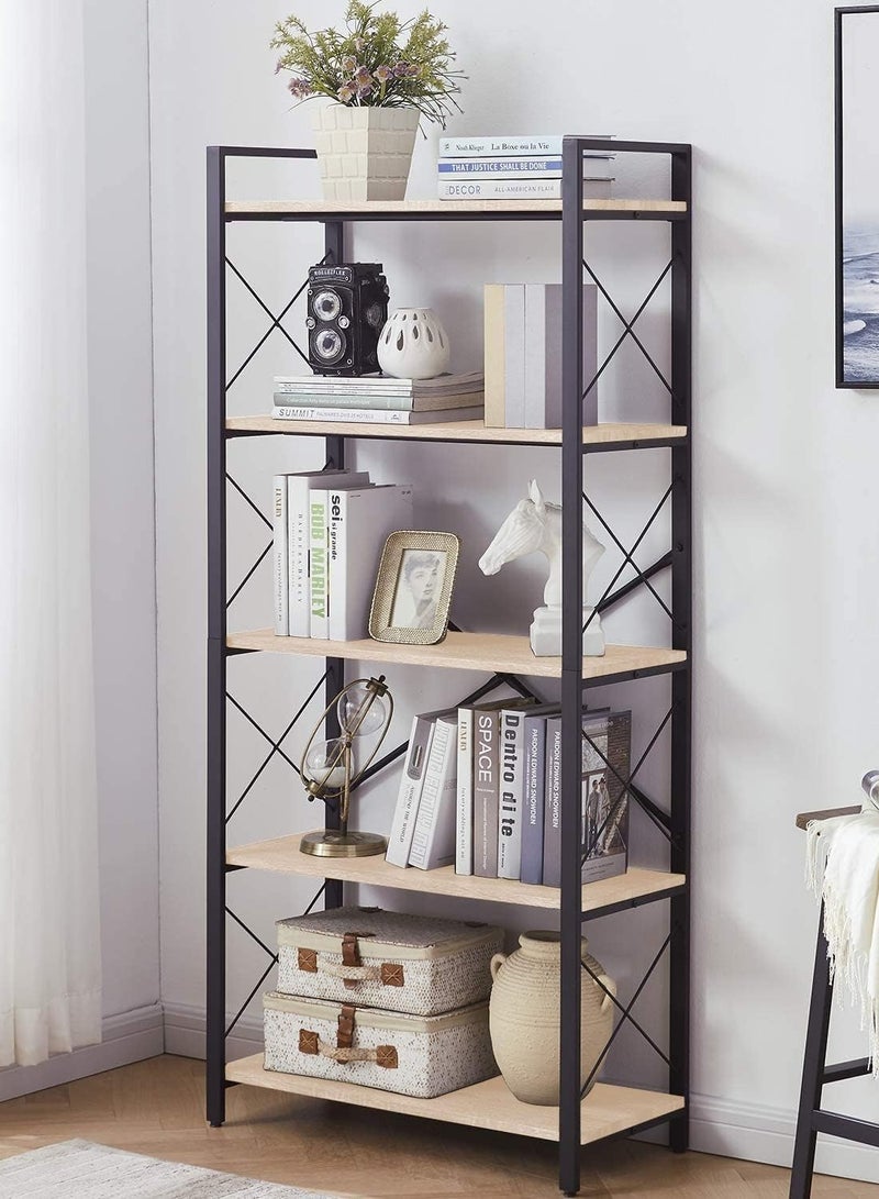 Masa Furniture Black and beige steel and MDF display unit - 166 x 75 x 33 cm from Masa Furniture - Image 1