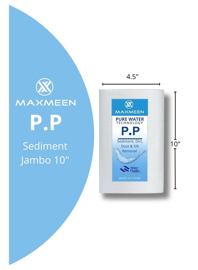ماكسمين غيار فلتر مياه سدمنت 10 بوصة جامبو –  ماكسمين – لتنقية الرواسب والشوائب - Image 1