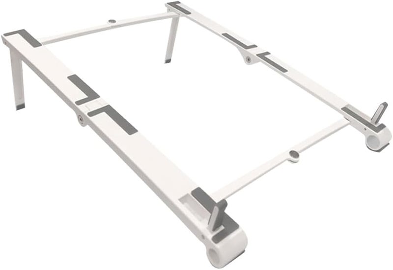 Foldable Laptop Stand Portable Holder with Anti Slip Pads for Notebooks Tablets Office Travel White - Image 1