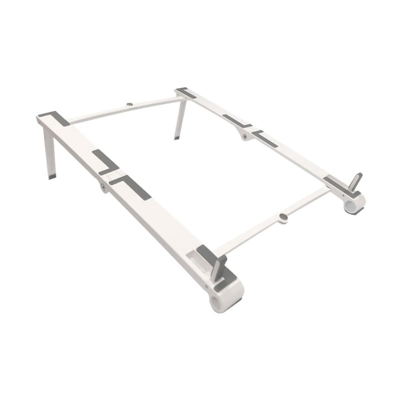 Foldable Laptop Stand Portable Holder with Anti Slip Pads for Notebooks Tablets Office Travel White - Image 2